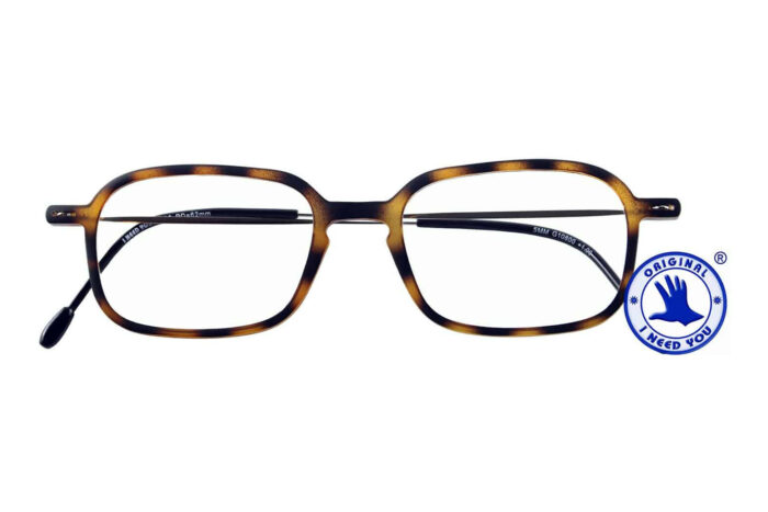 Lesebrille I Need You 5mm square havanna geschlossen