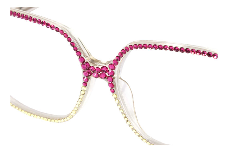 Lily, strass-weiß-pink