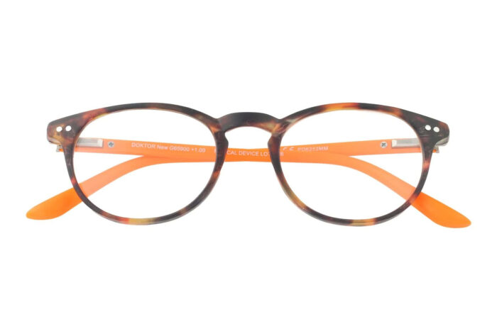 I NEED YOU Lesebrille DOKTOR NEW havanna-orange geschlossen
