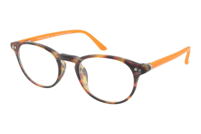 I NEED YOU Lesebrille DOKTOR NEW havanna-orange seitlich