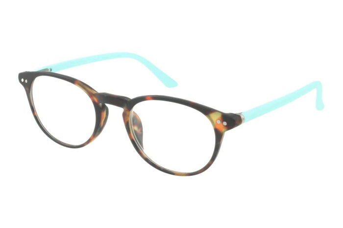 I NEED YOU Lesebrille Doktor New Havanna Tuerkis seitlich