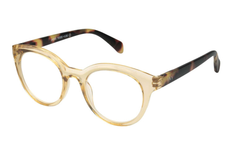 Lesebrille I NEED YOU Jackie beige seitlich