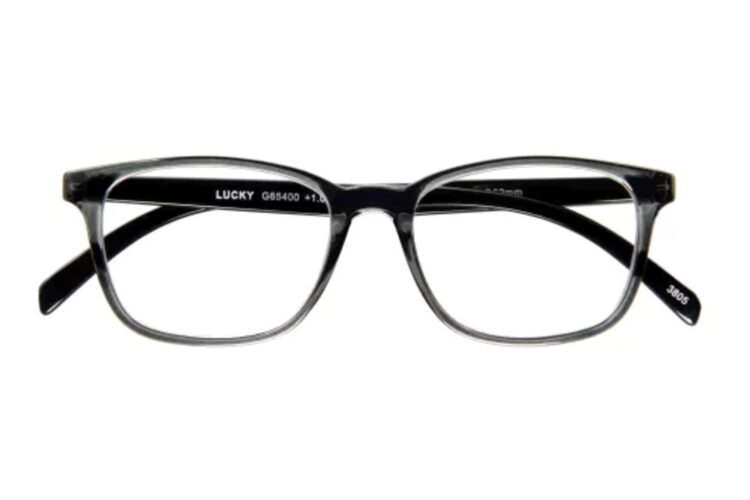 Lesebrille I Need You Lucky grau frontal