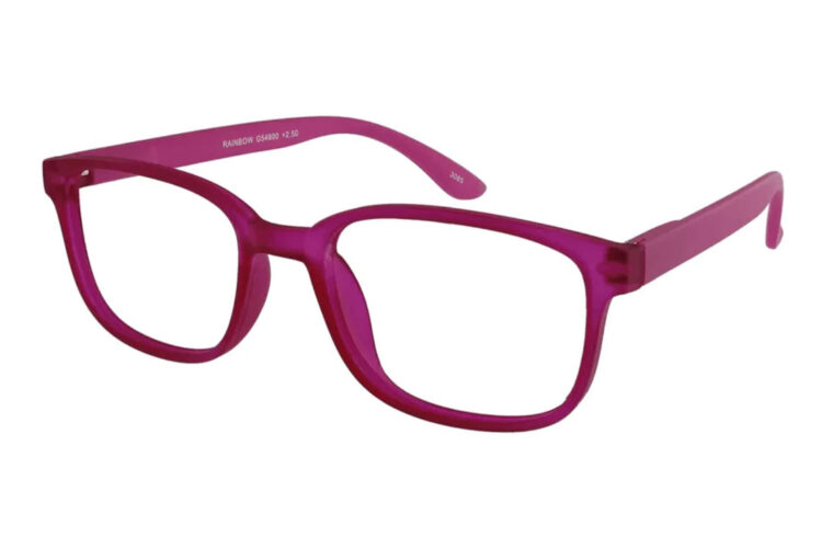 I Need You Lesebrille Rainbow pink seitlich