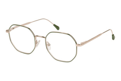 I Need You Lesebrille Yoko grün gold Produktbild frontal