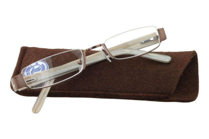 I Need You Halbrand Lesebrille Otto braun Produktbild auf Etui