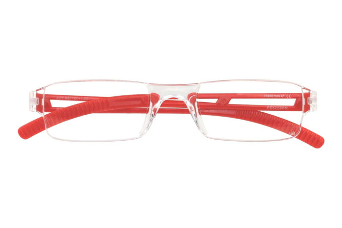 Lesebrille I Need You Joy rot geschlossen