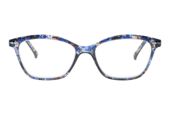 Lesebrille LEXXOO 4120A marmor blau frontal