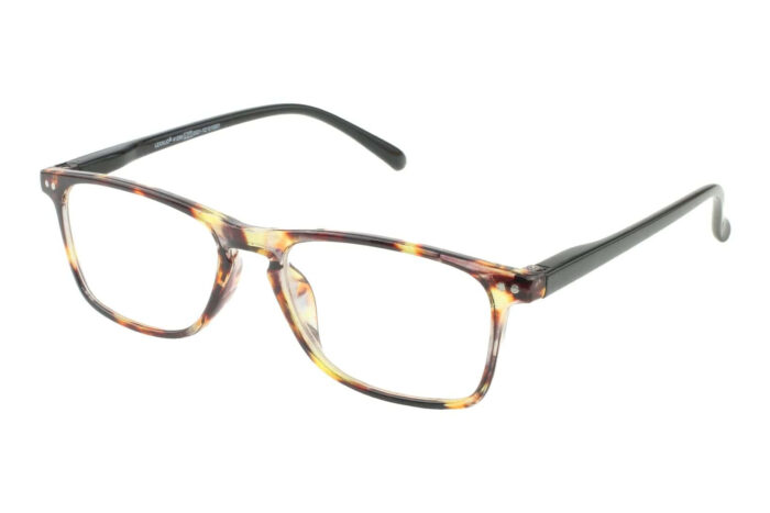 LEXXOO Lesebrille 4128B havanna schwarz seitlich