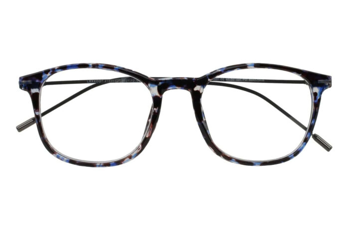 Lesebrille Lexxoo 4153 grau-schwarz-blau geschlossen
