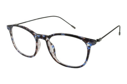 Lesebrille Lexxoo 4153 grau-schwarz-blau frontal