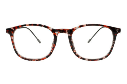 Lesebrille Lexxoo 4153 grau-schwarz-rot frontal