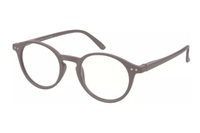 Lesebrille I Need You Quinn grau seitlich Produktbild