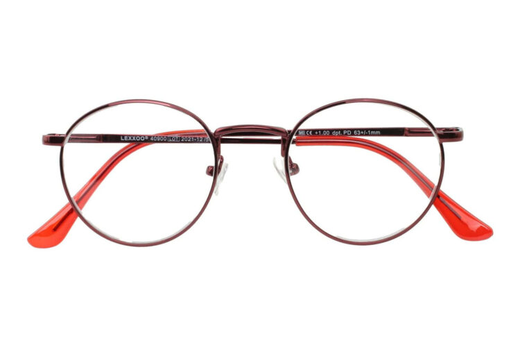 Lesebrille LEXXOO 4090A Rot geschlossen