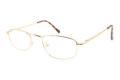 MONTANA 97A Lesebrille Gold seitlich