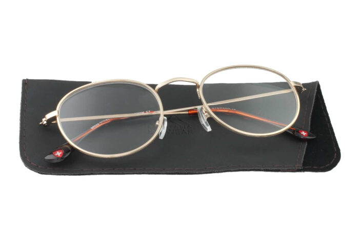 Montana Lesebrille MR54 gold mit etui