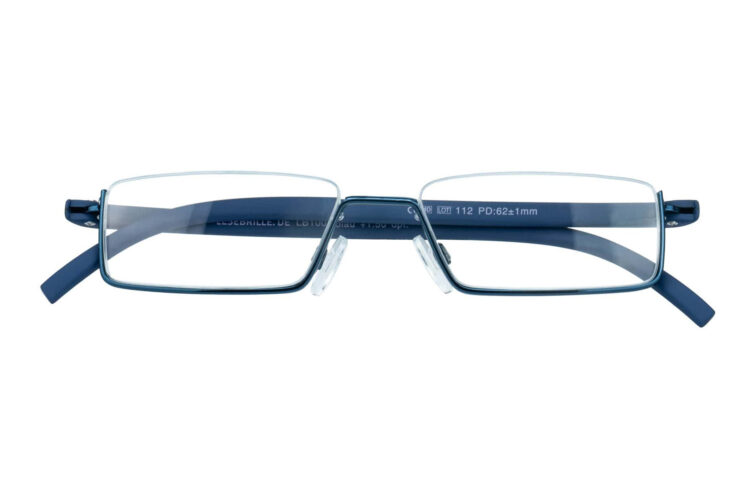 Lesebrille.de Kollektion LB1005 blau geschlossen