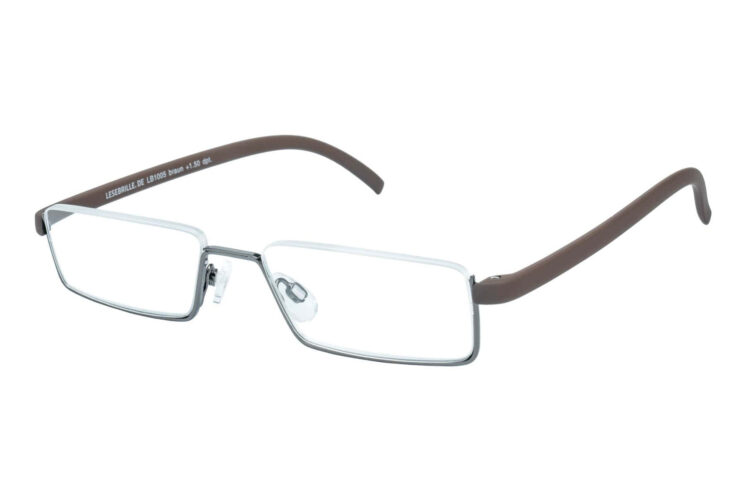 Lesebrille.de Kollektion LB1005 braun seitlich