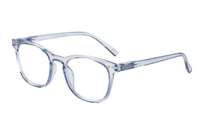 Lesebrille Victoria Collection Capri blau seitlich
