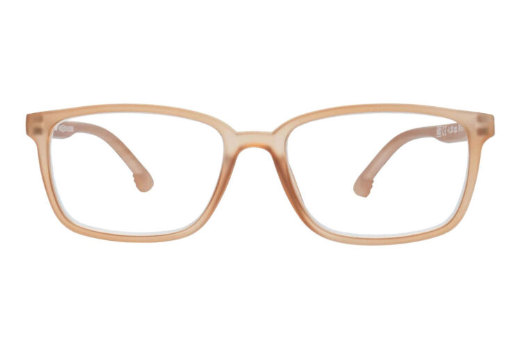 Lesebrille Lexxoo 4060B hellbraun frontal