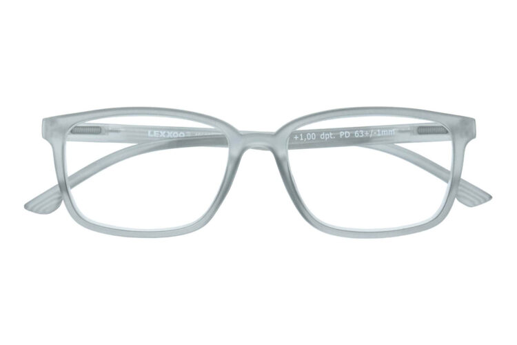 Lesebrille Lexxoo 4060B hellgrau geschlossen