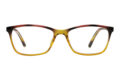 Lesebrille LEXXOO 4092 braun-bernstein frontal