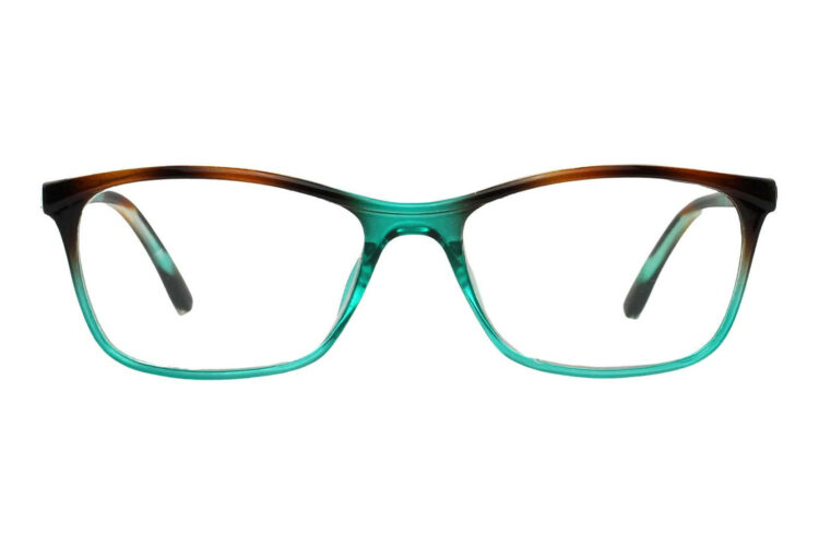 Lesebrille LEXXOO 4092 braun-petrol frontal
