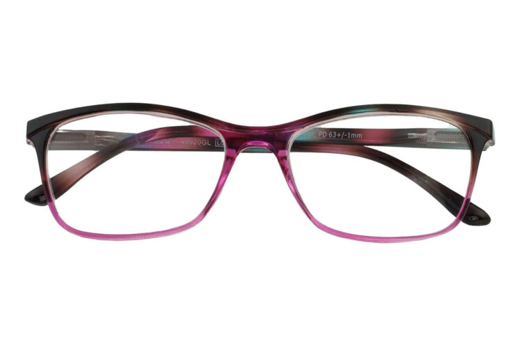 Lesebrille LEXXOO 4092 braun-pink geschlossen