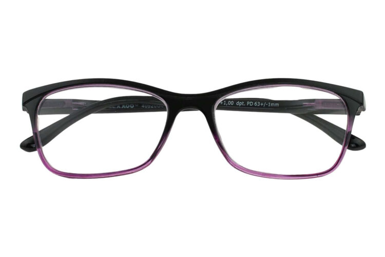 Lesebrille LEXXOO 4092 schwarz-lila geschlossen