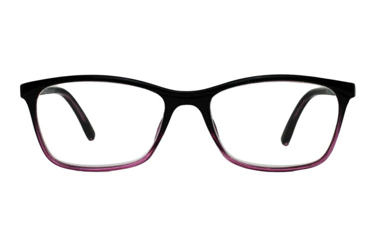 Lesebrille LEXXOO 4092 schwarz-lila frontal