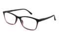 Lesebrille LEXXOO 4092 schwarz-lila seitlich