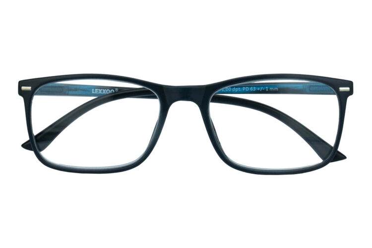 Lesebrille Lexxoo 4121A schwarz blau geschlossen