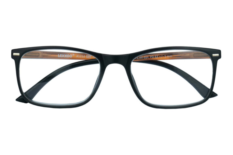 Lesebrille Lexxoo 4121A schwarz braun geschlossen