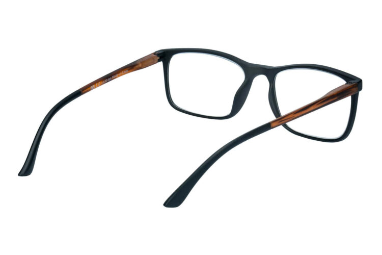 Lesebrille Lexxoo 4121A schwarz braun innen