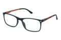 Lesebrille Lexxoo 4121A schwarz braun seitlich