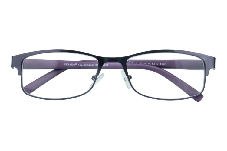 Lesebrille Lexxoo 4121B lila geschlossen