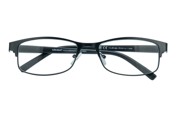 Lesebrille Lexxoo 4121B schwarz geschlossen