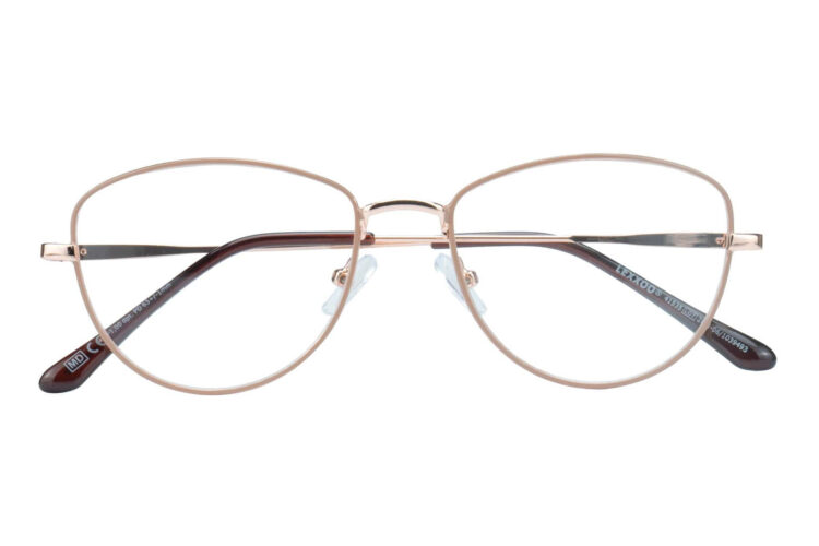 Lesebrille Lexxoo 4153B rosegold geschlossen