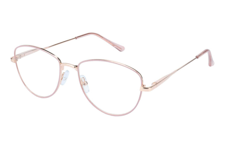 Lesebrille Lexxoo 4153B rose seitlich