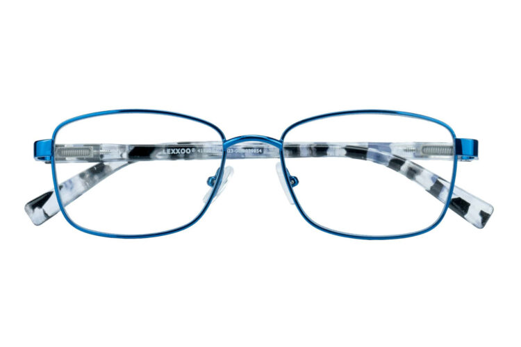 Lesebrille Lexxoo 4191 blau geschlossen