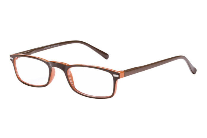 Lesebrille Victoria Collection Evelyn braun orange seitlich